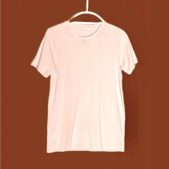 NWT Everlane 100% Supima Cotton Pink Short-Sleeved Crewneck T-Shirt, XS and M - Picture 8 of 13